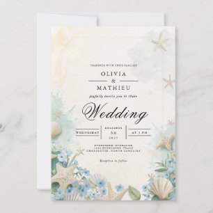 Invitation Mariage de plage de Starfish