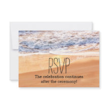 Mariage de plage décontracté Gold Waves RSVP