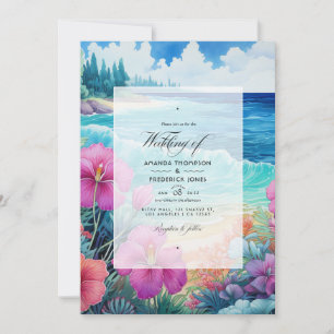 Invitation Mariage de plage d'été