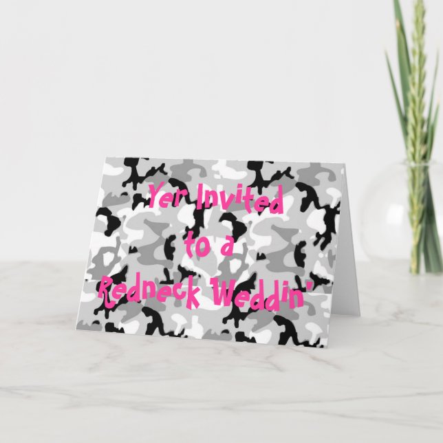 Invitation Mariage de plouc (Devant)