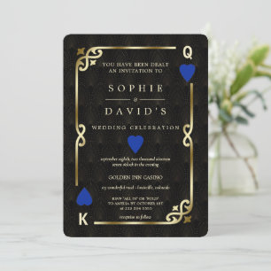 Invitation Mariage de poker au casino Glam Blue Las Vegas