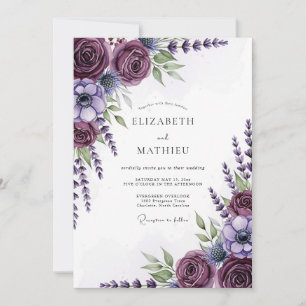 Invitation Mariage de printemps au plumage lustré