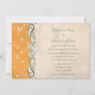 Invitation Mariage de printemps aux marguerites florales Oran