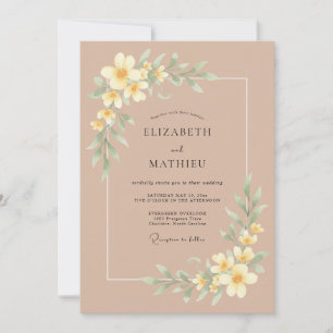 Invitation Mariage de printemps élégant et raffiné