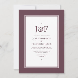 Invitation Mariage de prune de minuit