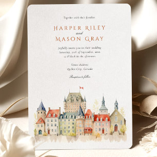 Invitation Mariage de Québec Canada