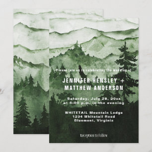 Invitation Mariage De Scène Des Monts Emeraude Sauvage