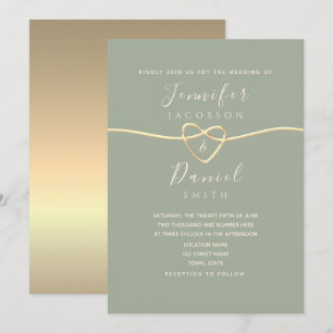 Invitation Mariage de script de calligraphie simple et élégan