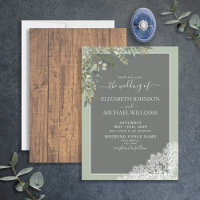 Mariage de script en bois de dentelle d'Eucalyptus