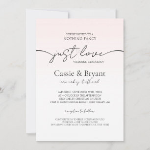 Invitation Mariage de script moderne romantique noir et rose