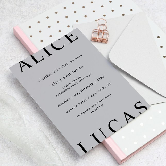 Invitation Mariage de script ultra moderne (Créateur téléchargé)