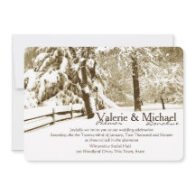 Mariage de sérénité hivernale