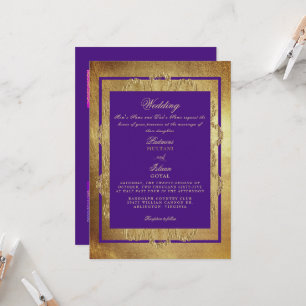 Invitation Mariage de style indien royal 