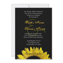Mariage de tournesol noir jaune métal de qualité s