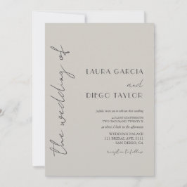Invitation Mariage de type simple