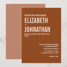 Mariage de typographie Boho Terracotta