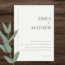 MARIAGE DE TYPOGRAPHIE DE KRAFT BLANC MINIMAL CHIC