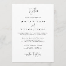 Mariage de typographie minimal