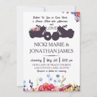 Mariage de vélo Floral Fleur sauvage Succulents
