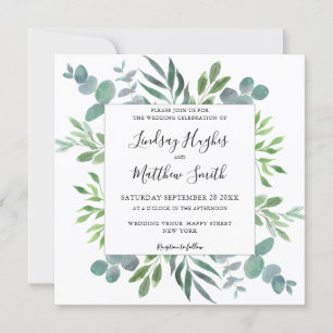 Invitation Mariage de verdure Eucalyptus
