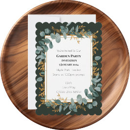Invitation Mariage de verdure simple Eucalyptus
