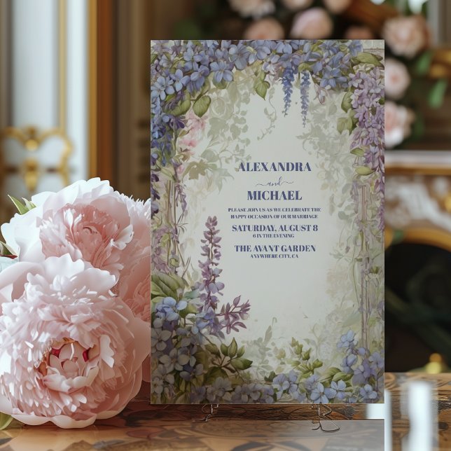 Invitation Mariage de Wisteria (Créateur téléchargé)