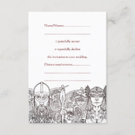 Invitation Mariage de Woden & Fríge RSVP