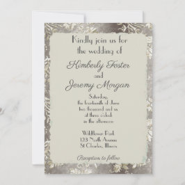 Invitation Mariage d'eau Vintage élégant