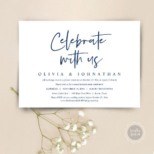 Invitation Mariage décontracté, fuyez avec nous pour faire la