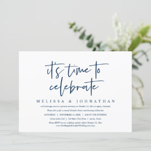 Invitation Mariage décontracté, il est temps de célébrer