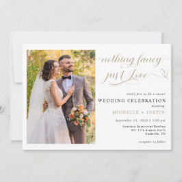 Invitation Mariage Décontracté Juste Amour