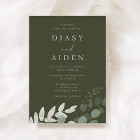 Mariage d'élégance de la feuille verte d'olive div