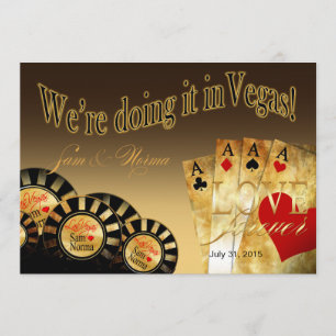 Invitation Mariage Deluxe à Las Vegas   sable