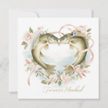 Mariage des amateurs de pêche du Texas Aquarelle
