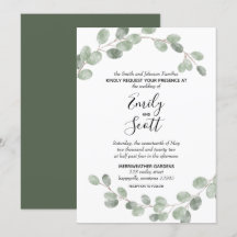Mariage des branches d'Eucalyptus blanc