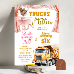 Invitation Mariage des camions et des tutus