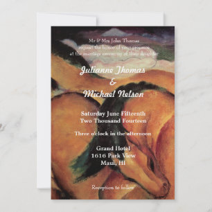 Invitation Mariage des chevaux de l'Ouest