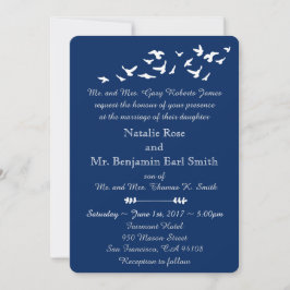 Invitation Mariage des oiseaux côtiers | Simple Modèle élégan