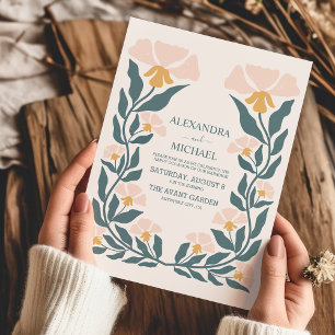 Invitation Mariage des tonalités à thème des années 70 Super 