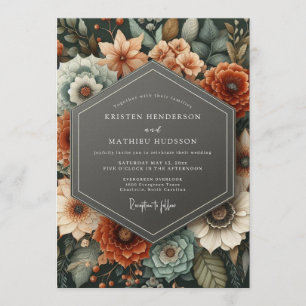 Invitation Mariage Désertique Terracotta Humeur