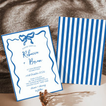 Mariage d'esquisse de ruban à ruban à main bleue