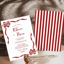 Mariage d'esquisse de ruban à ruban à main rouge