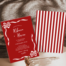 Mariage d'esquisse de ruban à ruban à main rouge