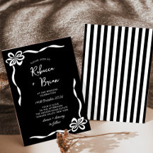 Mariage d'esquisse de ruban noir à main dessinée