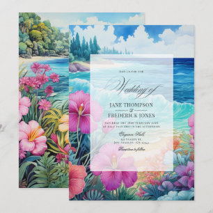Invitation Mariage d'été à la plage