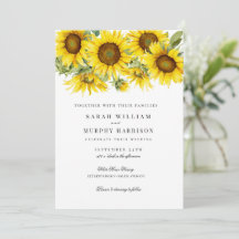 Mariage d'été au tournesol élégant