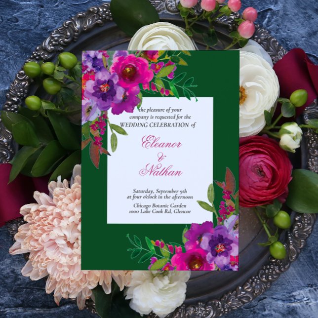 Invitation Mariage d'été aux couleurs chic (Créateur téléchargé)