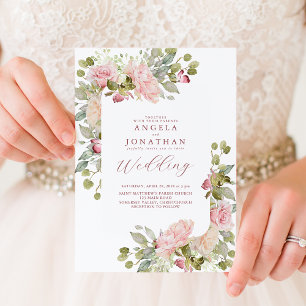 Invitation Mariage d'été Pastel Florals