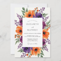 Mariage d'été radiant violet mandarine