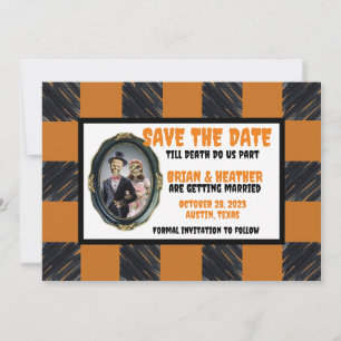 Invitation Mariage d'Halloween d'octobre Enregistrer la date